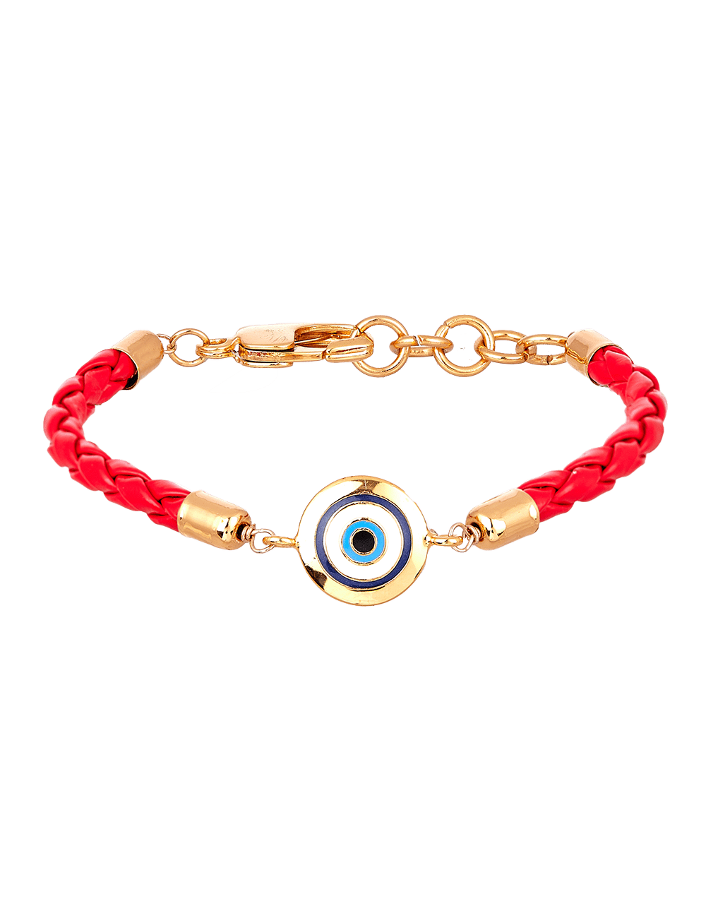 Infini Thread of Protego Bracelet, Scarlet red and gold With Peronalized Initials