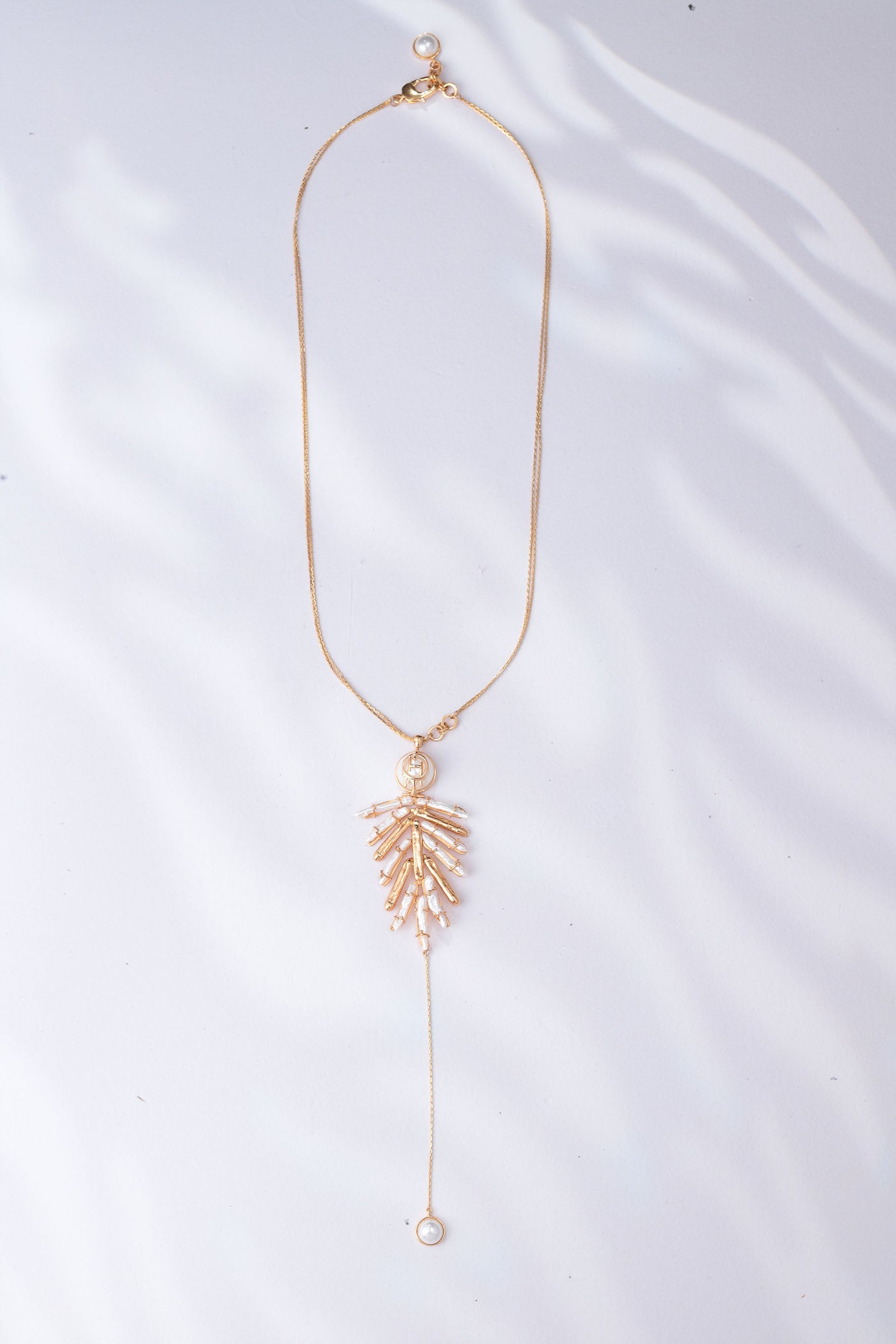 Outhouse Drip Oh River Rose Drop Necklace designer jewellery fashion online shopping melange singapore