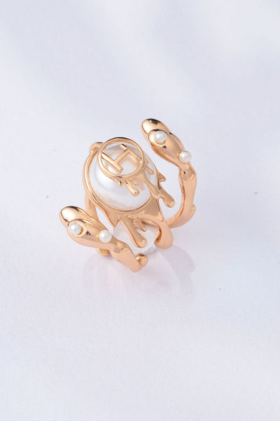Outhouse Drip Oh River Rose Wrap Ring designer jewellery fashion online shopping melange singapore