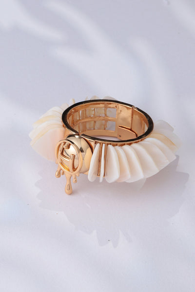 Outhouse Drip Oh Wild Heart Shell Handcuff designer jewellery fashion online shopping melange singapore