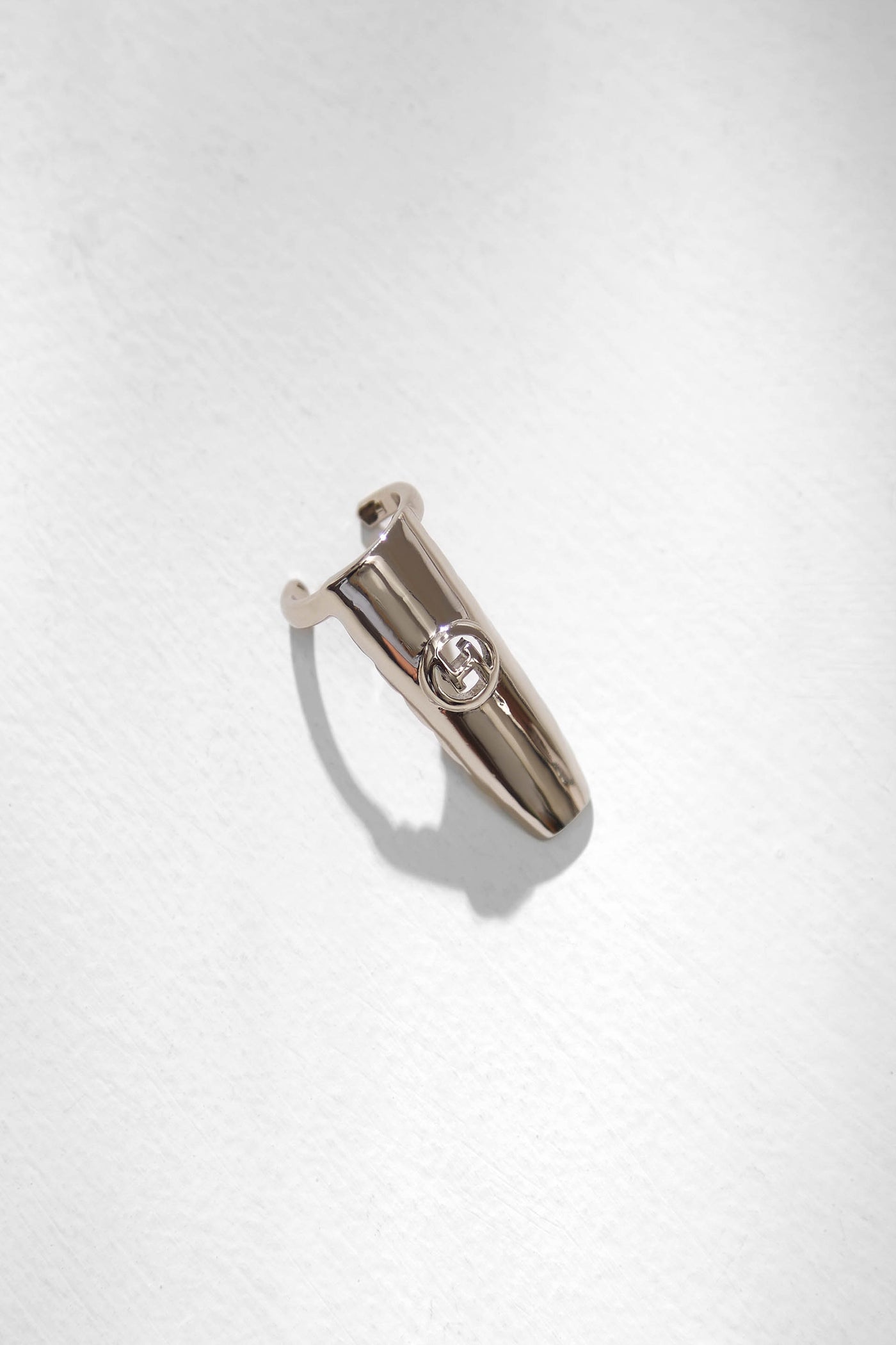 Outhouse Jewellery "OH" Monogram Fingertip Ring In Silver Finish Fashion Jewellery Online Shopping Melange Singapore Indian Designer Wear