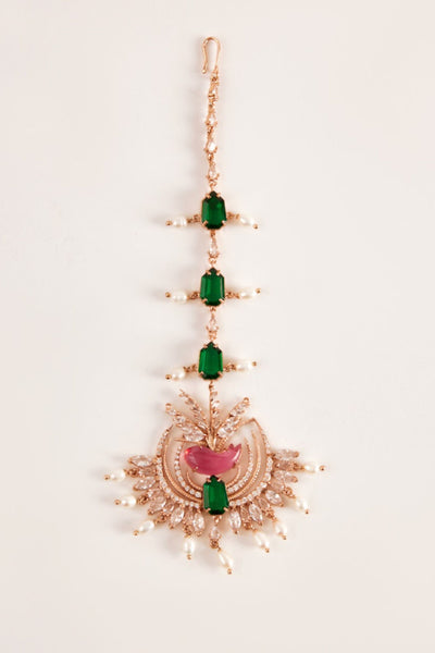 Outhouse Le Nerina Maang Tikka jewellery indian designer wear online shopping melange singapore