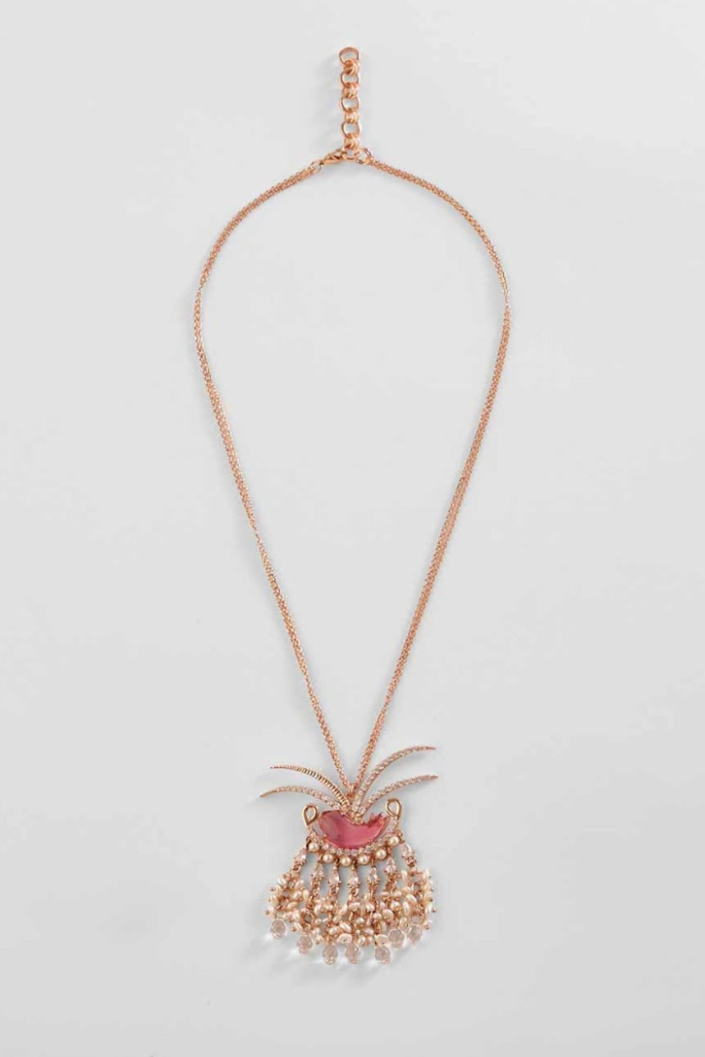 Outhouse Le Palm Fish Pendant Necklace jewellery indian designer wear online shopping melange singapore