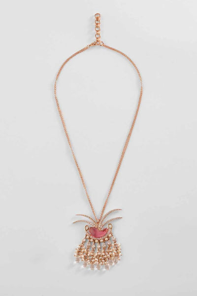 Outhouse Le Palm Fish Pendant Necklace jewellery indian designer wear online shopping melange singapore