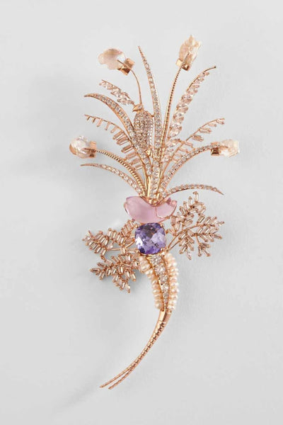 Outhouse Le Sunset Palm Brooch jewellery indian designer wear online shopping melange singapore