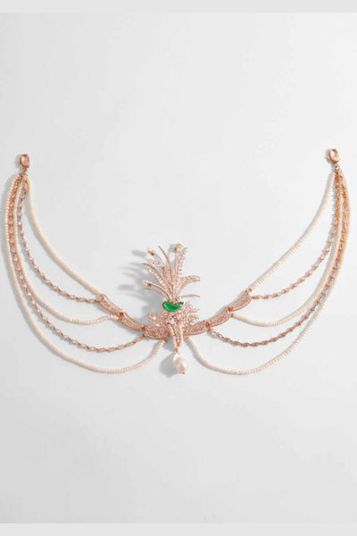 Outhouse Le Sunset Palm Head Harness jewellery indian designer wear online shopping melange singapore
