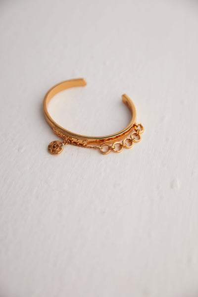 Outhouse jewellery OH Petite Poppi Handcuff gold online shopping melange singapore indian designer wear