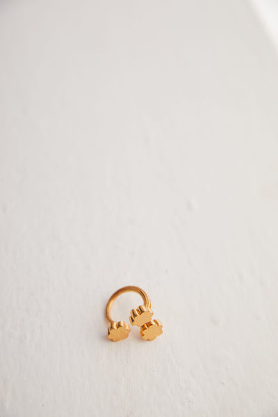Outhouse jewellery OH Poppi Clump Ring gold online shopping melange singapore indian designer wear