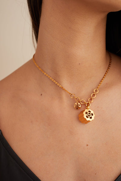Outhouse jewellery OH Poppi Quintuple Pendant necklace online shopping melange singapore indian designer wear