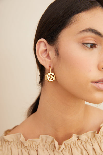 Outhouse jewellery OH Poppi Quintuple Earrings gold online shopping melange singapore indian designer wear
