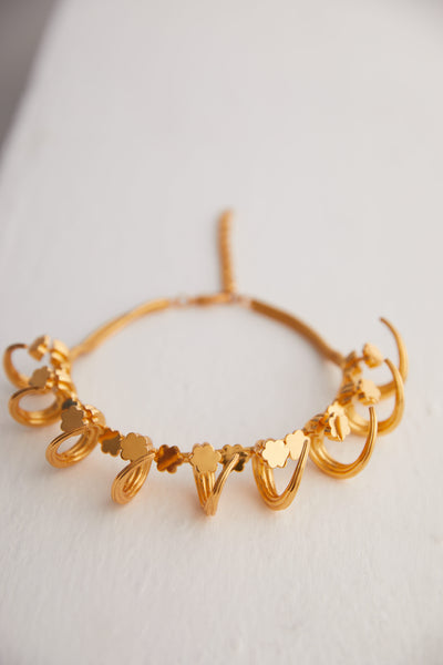 Outhouse jewellery OH Poppi Tuscon Necklace gold online shopping melange singapore indian designer wear