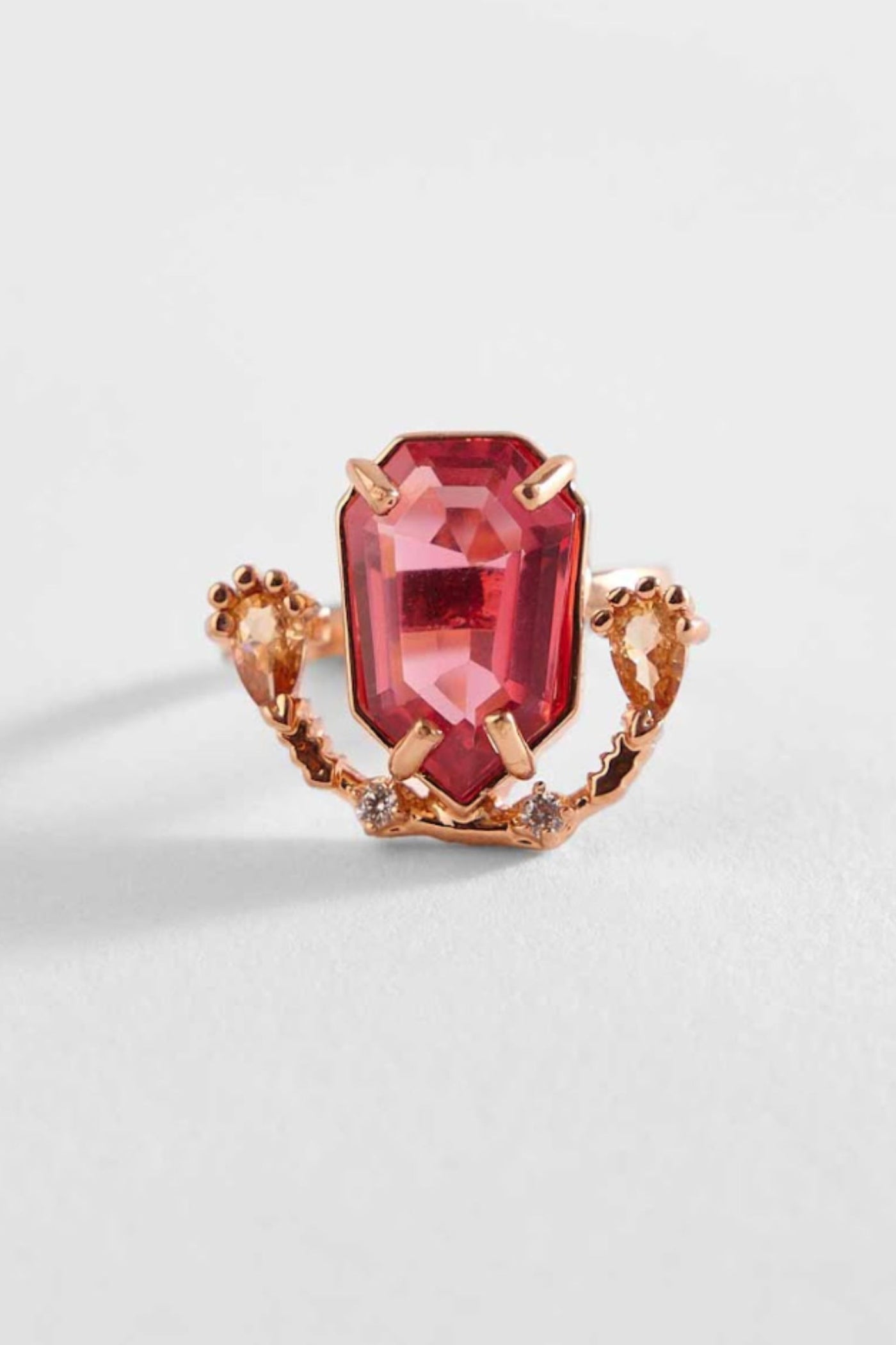 Outhouse The Faena Gemstone Ring in Vintage Rose jewellery indian designer wear online shopping melange singapore