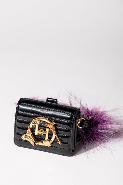 outhouse jewellery The Oh V Furbie - Noir Black bags online shopping melange singapore indian designer wear accessories