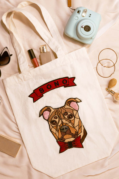 Pallavi swadi Personalized Pitbull Tote Bag online shopping melange singapore accessories indian designer wear