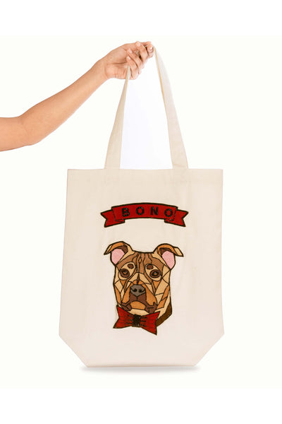 Pallavi swadi Personalized Pitbull Tote Bag online shopping melange singapore accessories indian designer wear