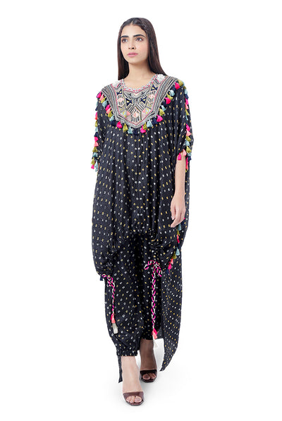 Payal Singhal - Aizize Embroidered Kaftan Set - Melange Singapore - Indian Designer Wear Online Shopping