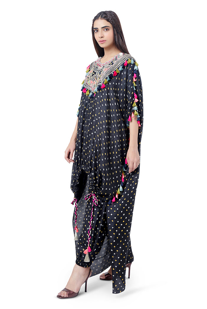 Payal Singhal - Aizize Embroidered Kaftan Set - Melange Singapore - Indian Designer Wear Online Shopping