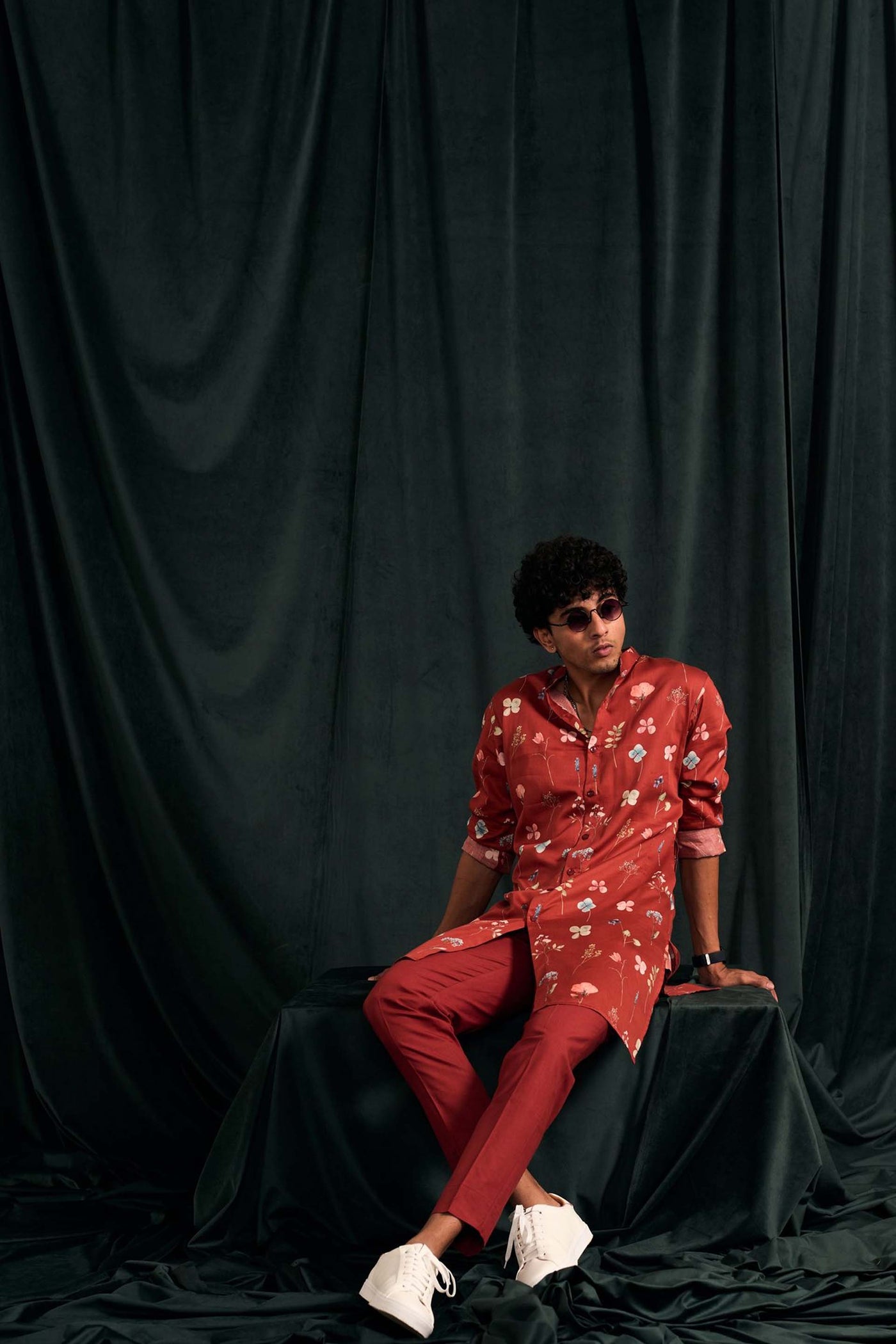 project bandi Blaze Mila Cotton Printed Kurta With Matching Pajama festive indian designer wear online shopping melange singapore