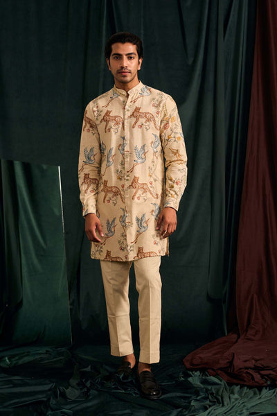 project bandi Dune Wild Handloom Cotton Kurta With Matching Pajama festive indian designer wear online shopping melange singapore