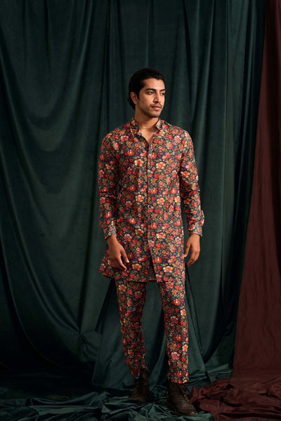 Project bandi Sundarbans Muslin Kurta With Printed Pajama festive indian designer wear online shopping melange singapore