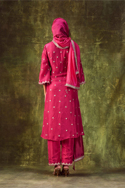 Punit Balana Rani Pink Anarkali Set festive indian designer wear online shopping melange singapore