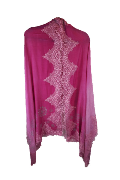 Queenmark Lace Crystal Flower Pink fashion accessory online shopping melange singapore indian designer wear