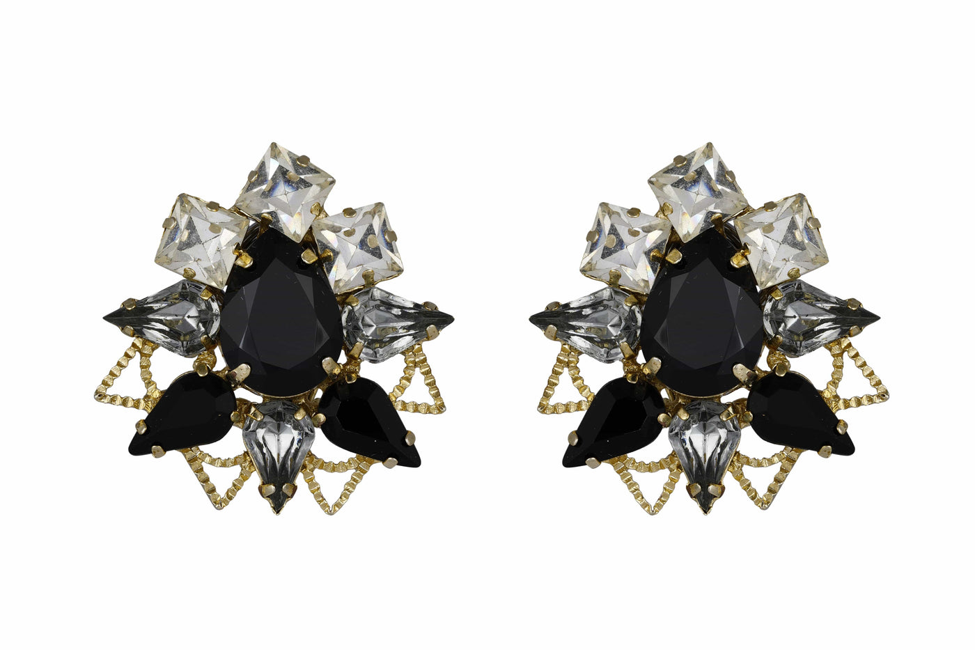 Pyramid Stud Earrings