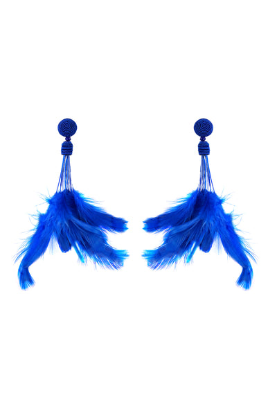 Raya jewels Down Feather Earrings fashion jewellery online shopping melange singapore indian designer wear