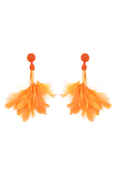 Raya jewels Down Feather Earrings fashion jewellery online shopping melange singapore indian designer wear