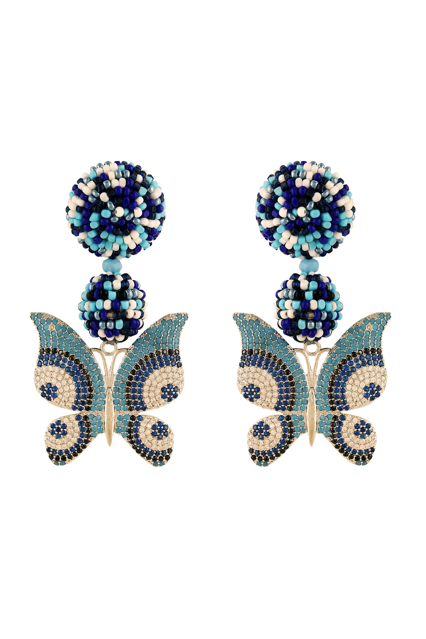 Raya jewels Delicate Butterfly Earrings blue fashion jewellery online shopping melange singapore