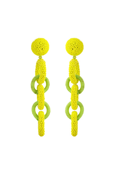 raya jewels Neon Links Earrings green online shopping melange singapore fashion jewellery Indian designer wear