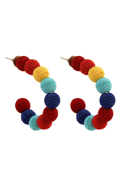 Raya Rainbow Mini Hoops multicolor fashion jewellery online shopping melange singapore indian designer wear