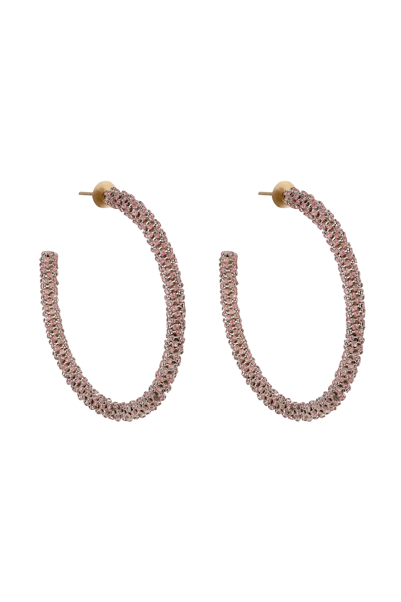 Raya Skinny Glitter Hoop Pink fashion jewellery online shopping melange singapore indian designer wear