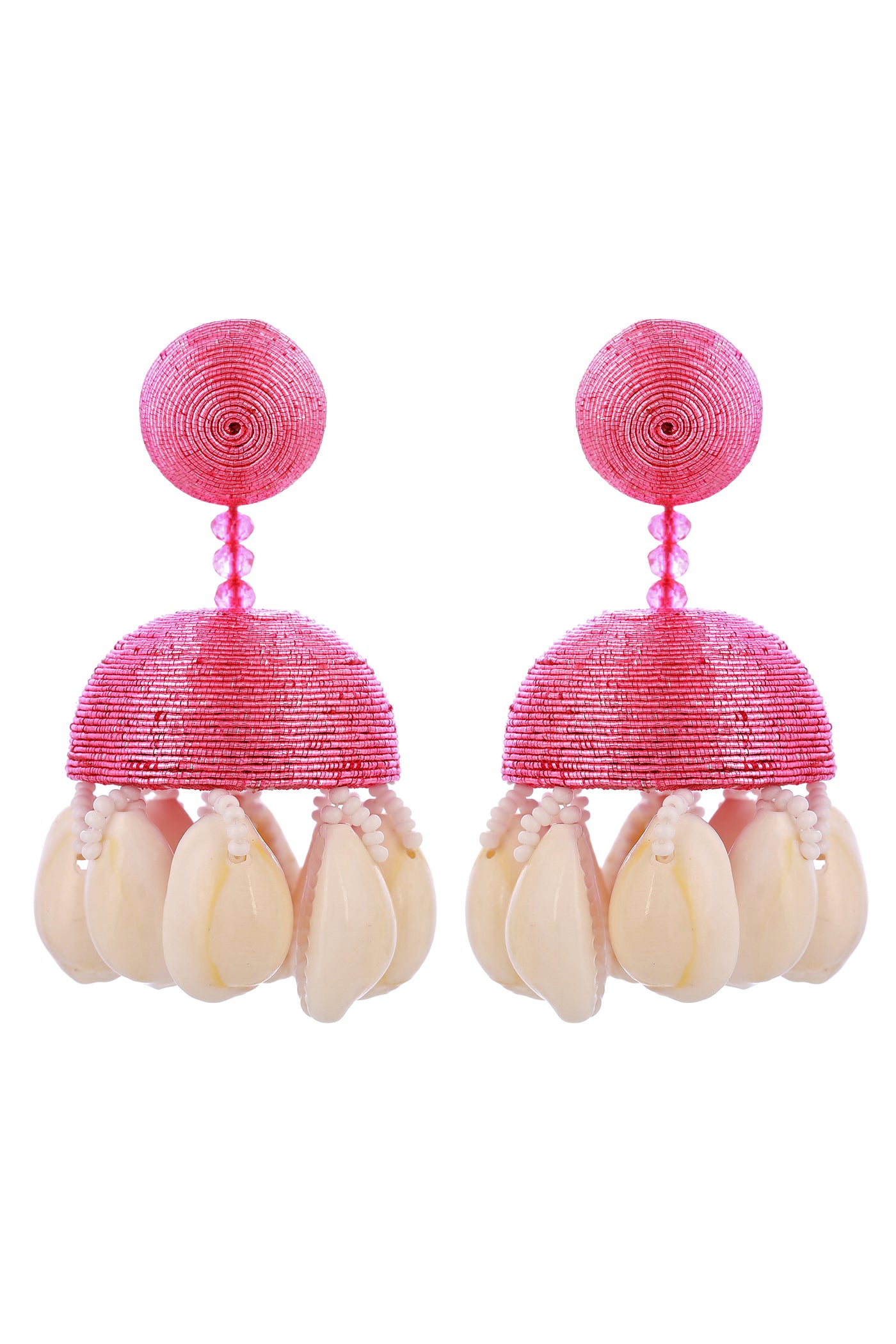 Raya jewels Pink Beach Party Earrings fashion jewellery online shopping melange singapore indian designer wear