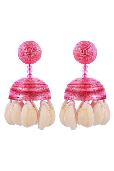 Raya jewels Pink Beach Party Earrings fashion jewellery online shopping melange singapore indian designer wear