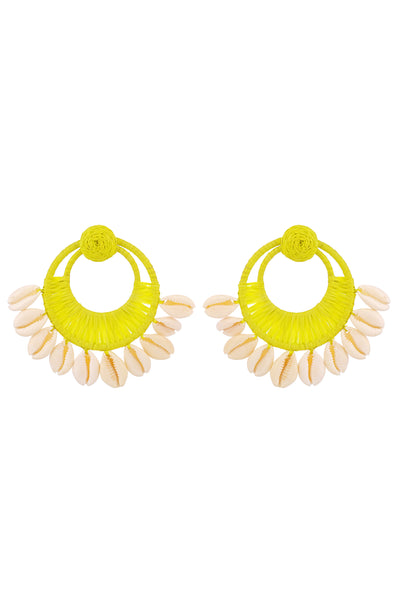 Raya jewels Boho Shell Earrings fashion jewellery online shopping melange singapore indian designer wear