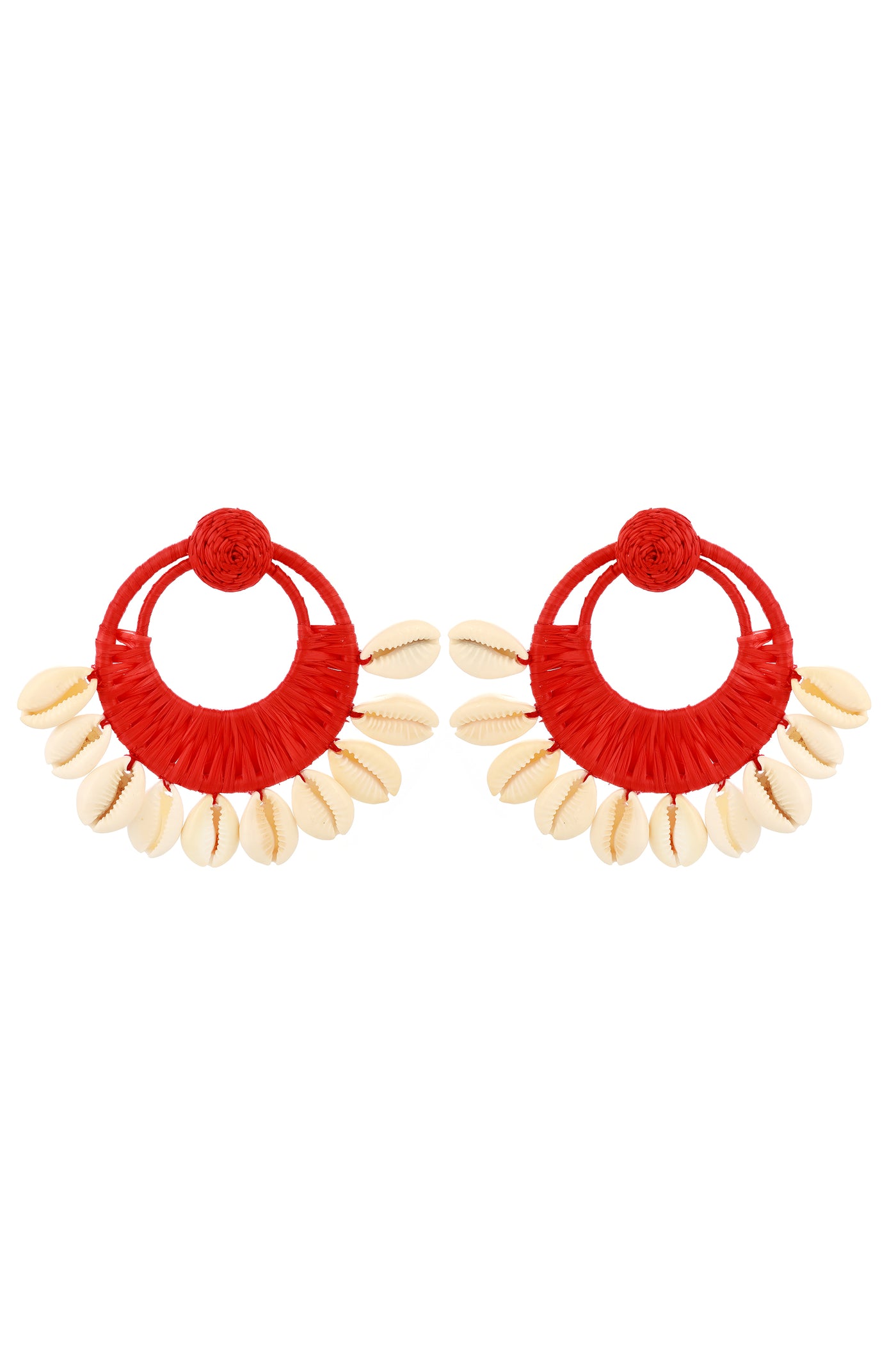 Raya jewels Boho Shell Earrings fashion jewellery online shopping melange singapore indian designer wear