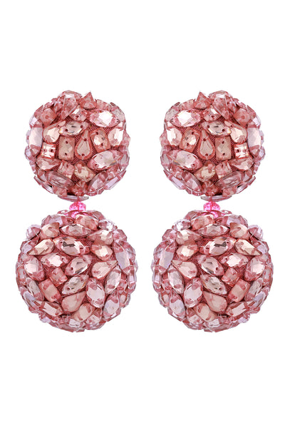 Raya jewels Crystal Bauble Earrings fashion jewellery online shopping melange singapore indian designer wear