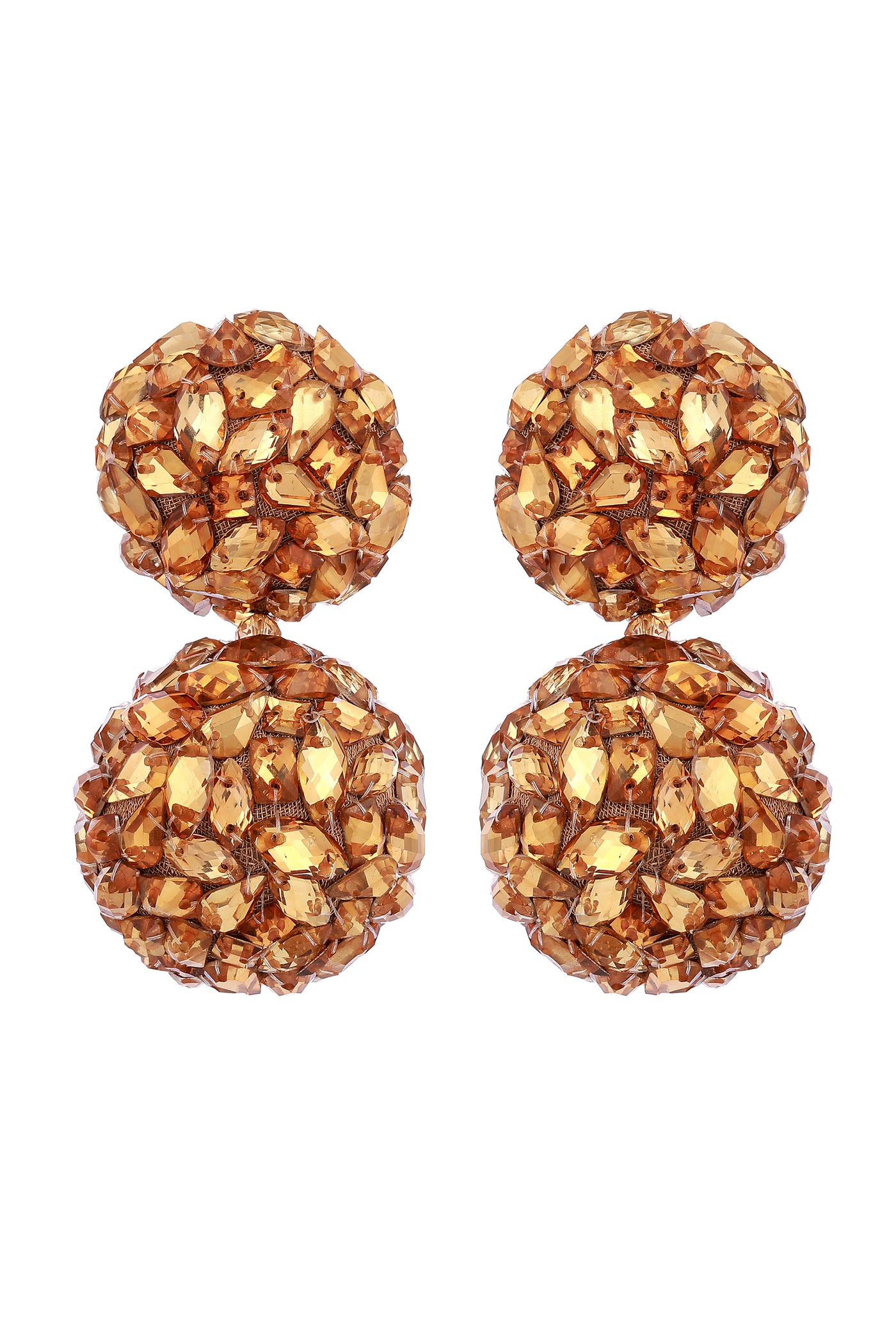 Raya jewels Crystal Bauble Earrings fashion jewellery online shopping melange singapore indian designer wear