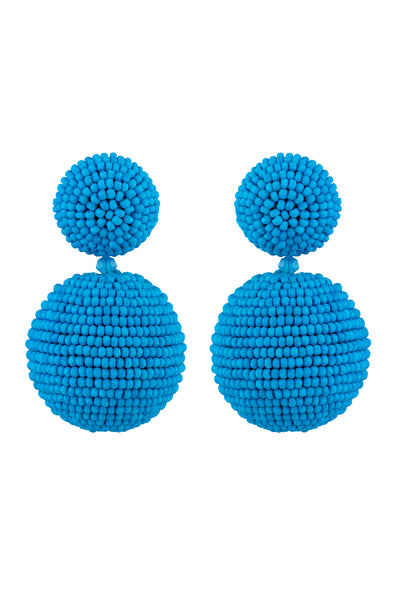 Raya jewels Décor Bauble Earrings blue fashion jewellery online shopping melange singapore indian designer wear