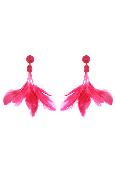 Raya jewels Down Feather Earrings fashion jewellery online shopping melange singapore indian designer wear