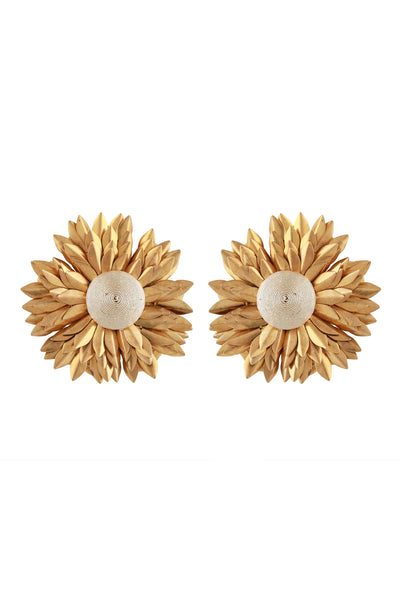 Raya jewels Goddess Stud Earrings gold fashion jewellery online shopping melange singapore indian designer wear
