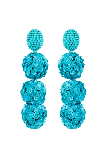 Raya jewels Handcrafted Floral Bauble Earrings fashion jewellery online shopping melange singapore indian designer wear
