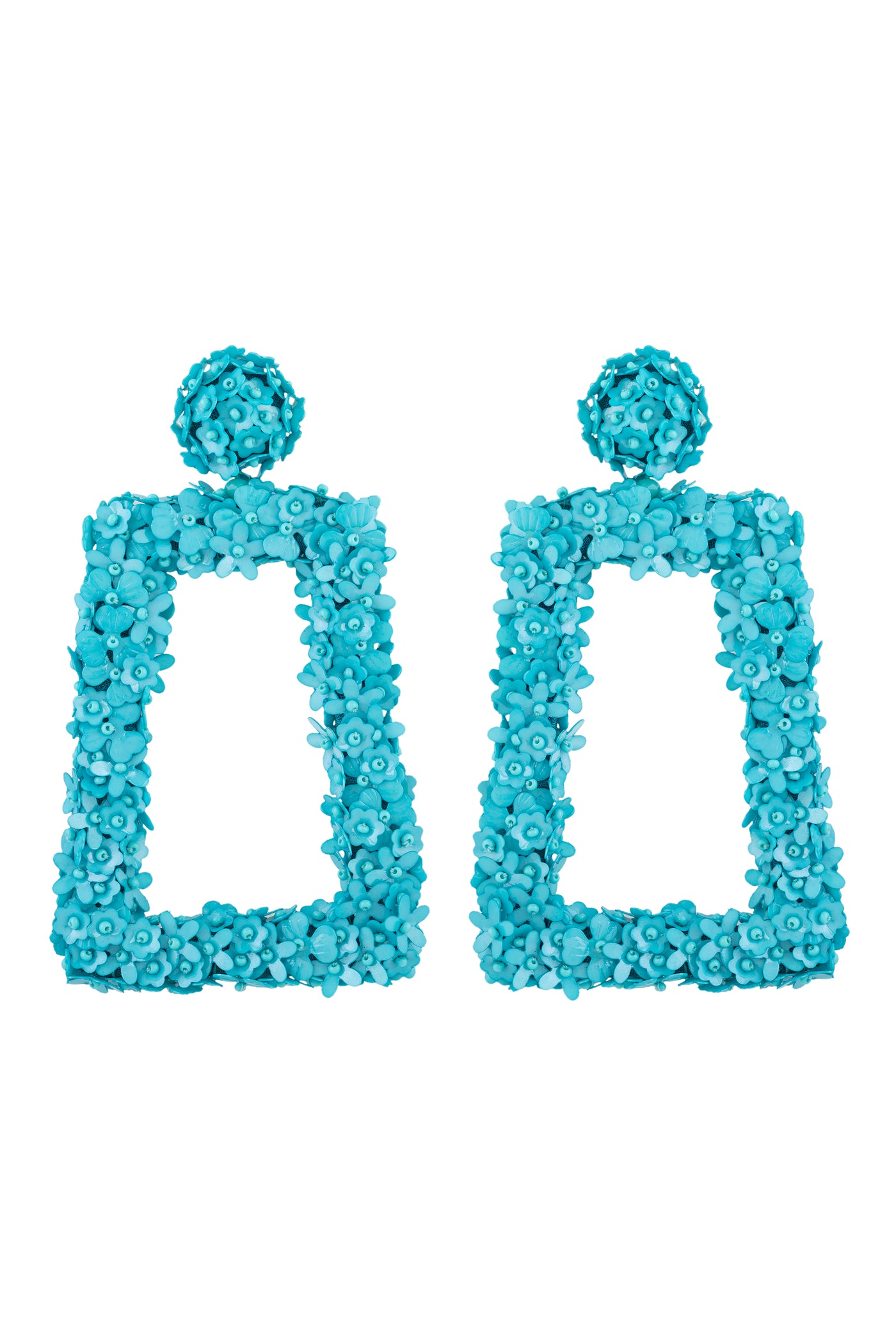 Raya jewels Handcrafted Statement Earrings Turquoise fashion jewellery online shopping melange singapore indian designer wear