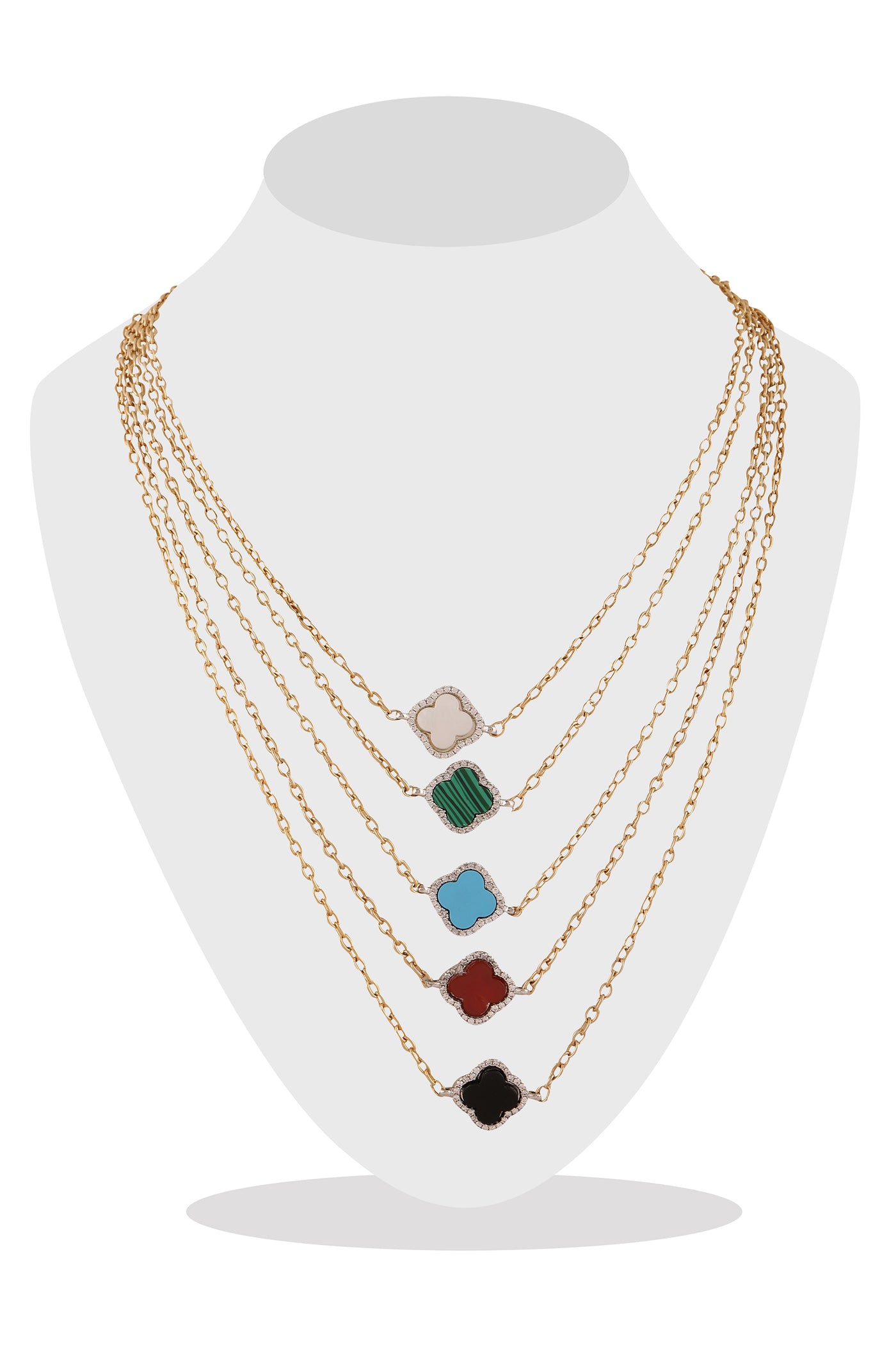 Raya jewels Multicolour Layered Necklace fashion jewellery online shopping melange singapore indian designer wear