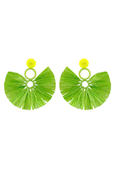 Raya jewels Summer Glam Earrings green fashion jewellery online shopping melange singapore indian designer wear