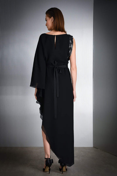 Negra Belted Gown