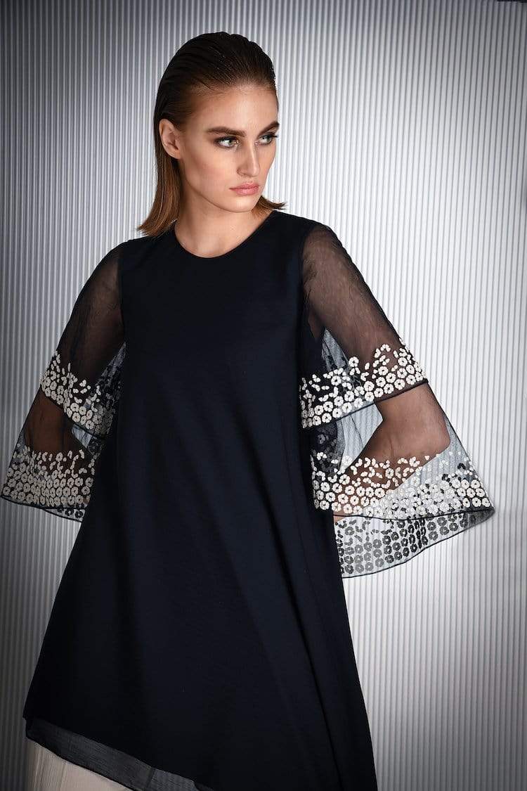 Rohit Gandhi - Rahul Khanna - Navy anthea top - Melange Singapore - Indian Designer Wear Online Shopping