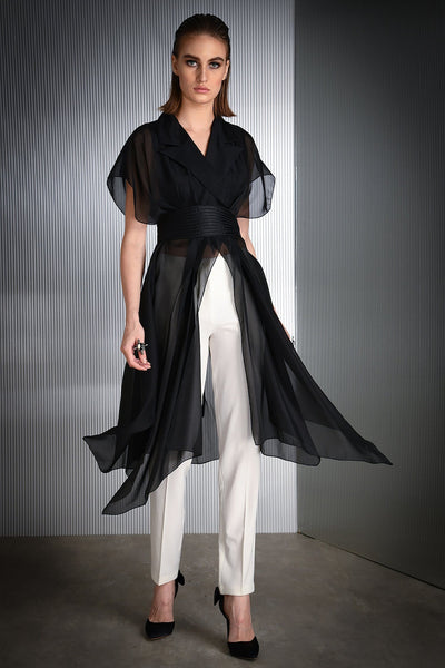 Rohit Gandhi - Rahul Khanna - Black shelby top - Melange Singapore - Indian Designer Wear Online Shopping