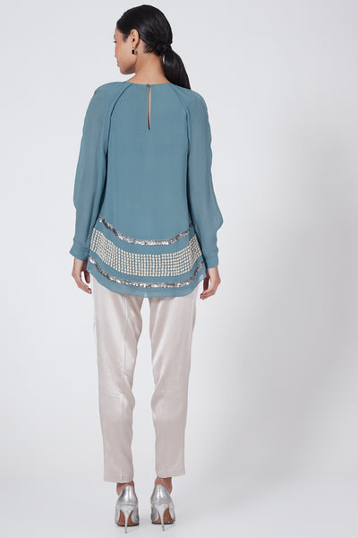 Aqua Eloine Embroidered Top